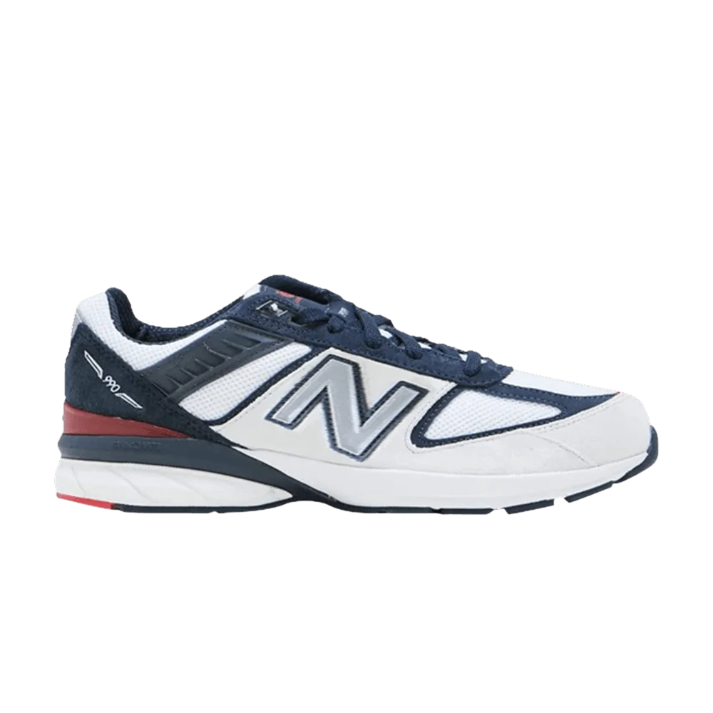 Кроссовки New Balance 990v5 Big Kid 'White Carbon Red'