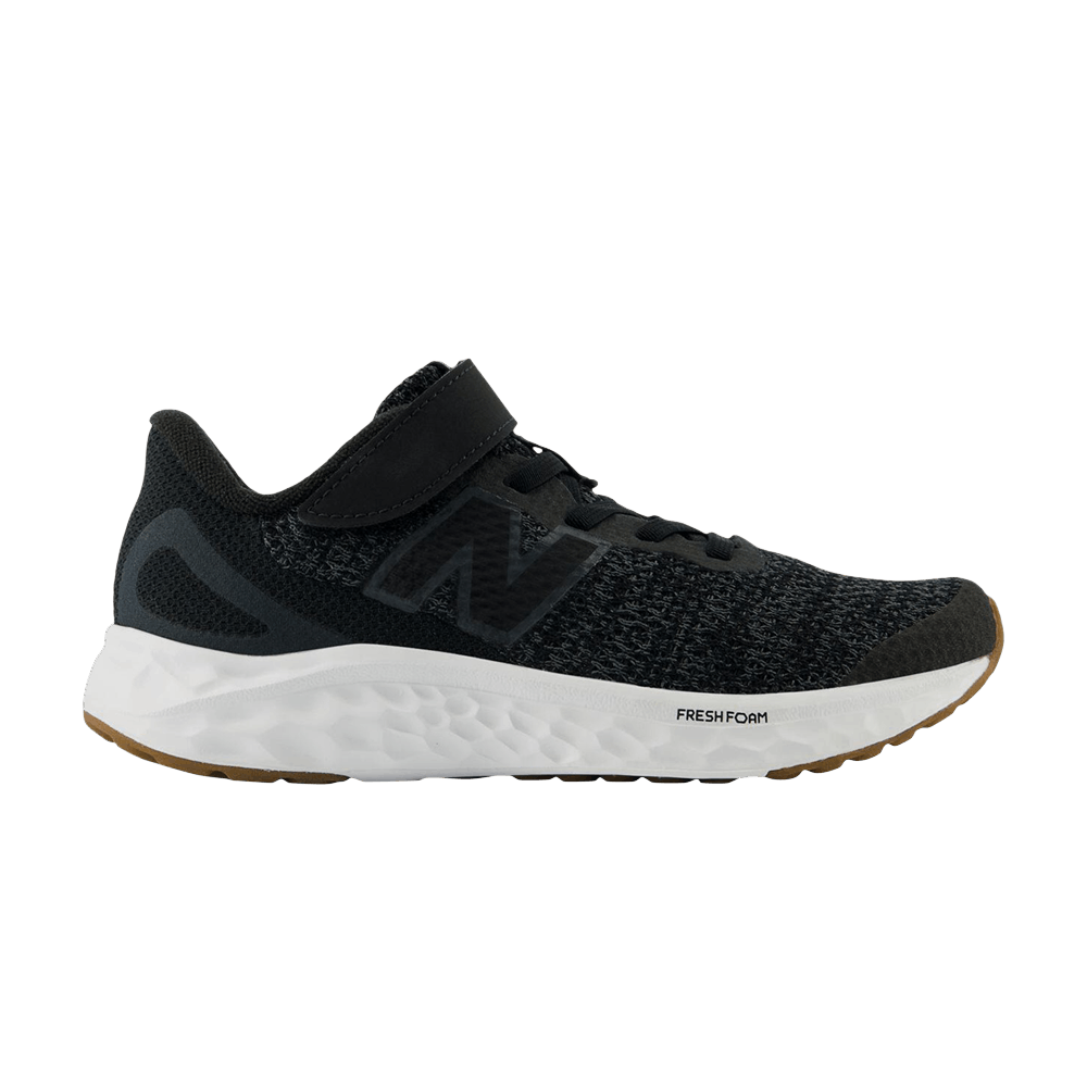 Кроссовки New Balance Fresh Foam Arishi v4 Bungee Lace Top Strap Little Kid 'Black Phantom'