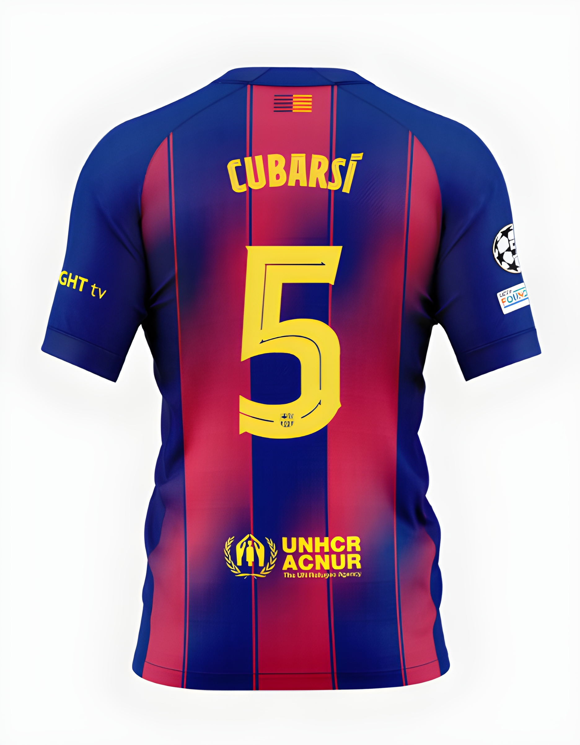 Футбольное джерси FC Barcelona 25/26 UCL or La Liga home jersey CUBARSÍ Player's Edition