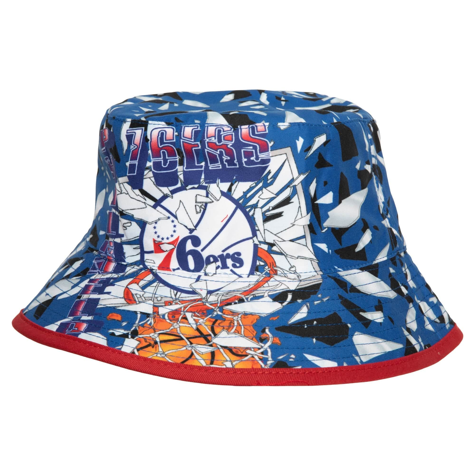 Панама Mitchell & Ness Shattered Big Face HWC Philadelphia 76ers Bucket Hat