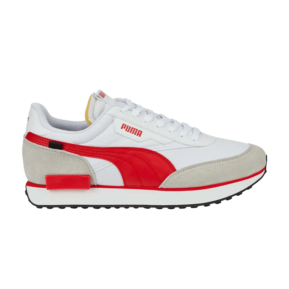 Кроссовки Puma Future Rider Play On 'White High Risk Red'