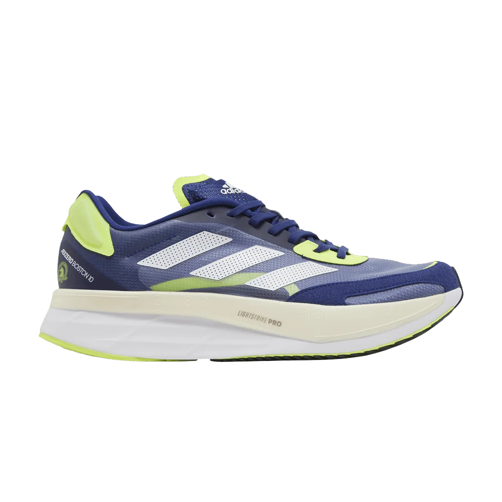 Кроссовки Adidas Adizero Boston 10 'Victory Blue Solar Yellow'