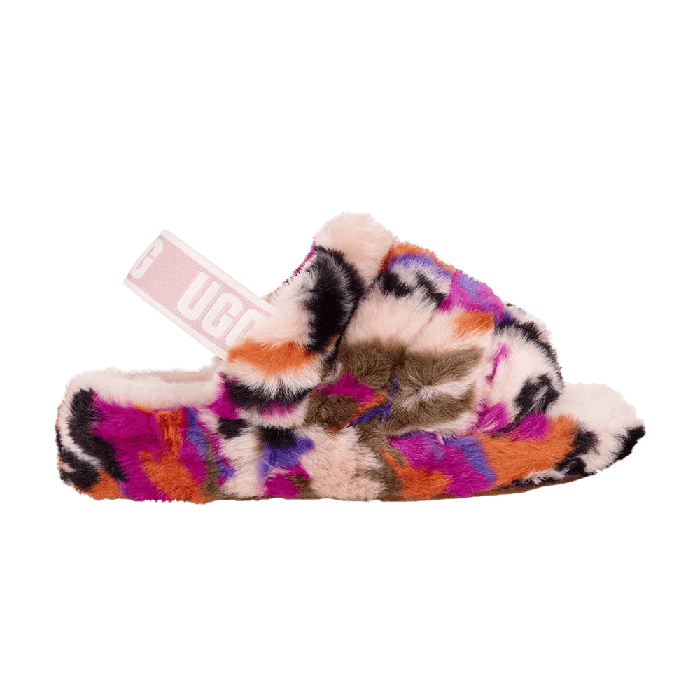 Тапочки UGG Wmns Fluff Yeah Logo Slide 'Multi-Color'