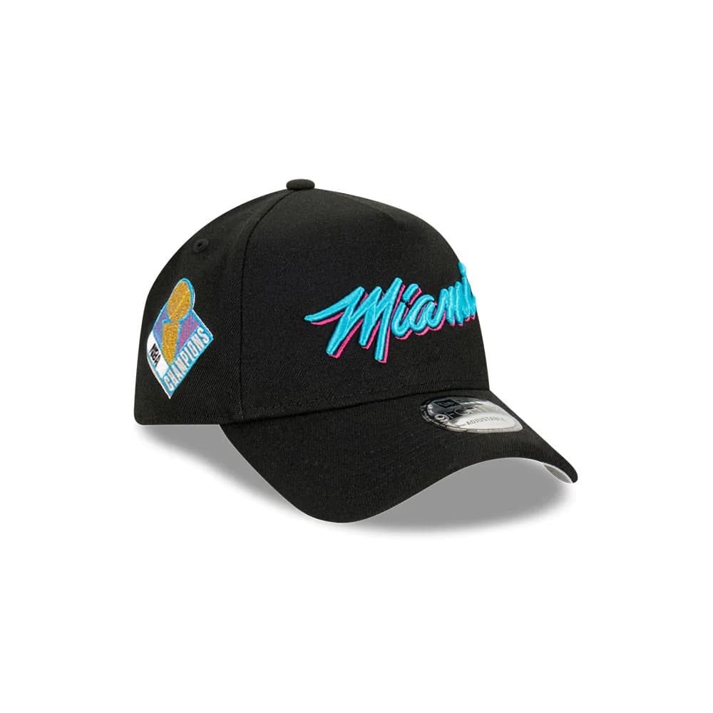 Бейсболка New Era Miami Heat 9FORTY A-Frame Champs NBA Snapback Hat