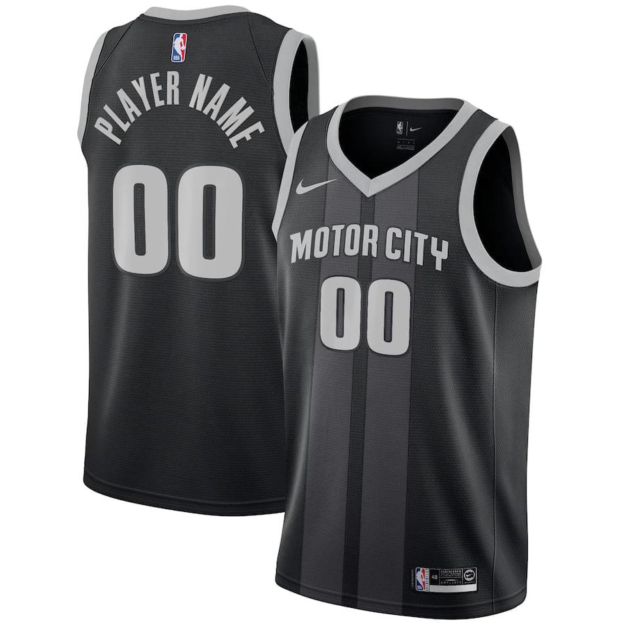 Баскетбольная джерси 2021-22 Detroit Pistons Nike City Edition Swingman Jersey – Custom