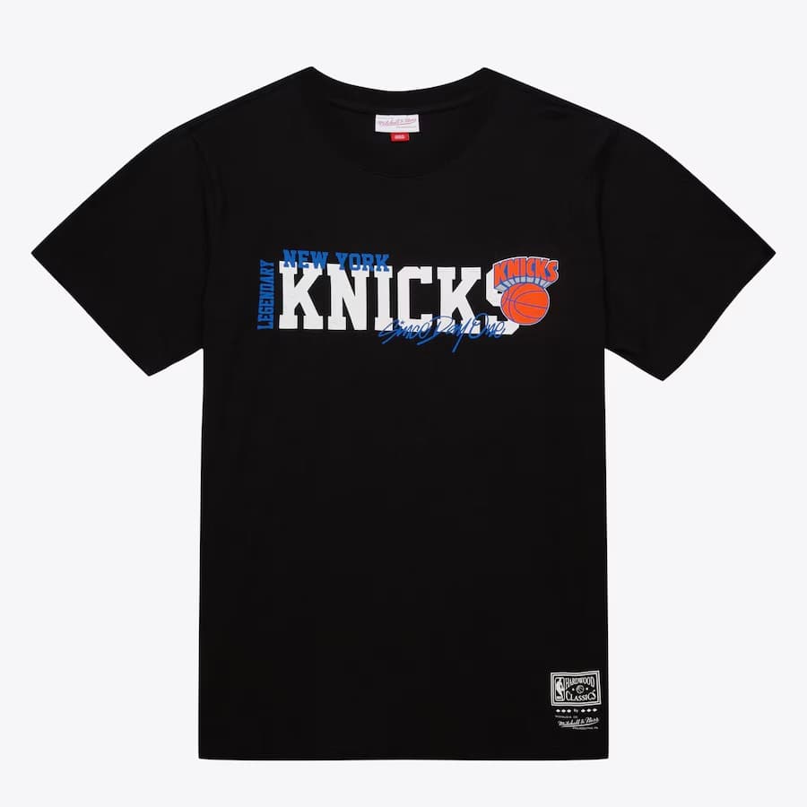 Футболка Mitchell & Ness Black New York Knicks Hardwood Classics Home Team T-Shirt
