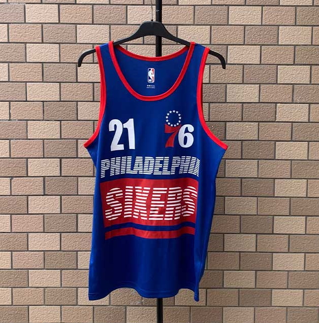 Спортивная майка 2020 Philadelphia Sixers 76 21 Blue