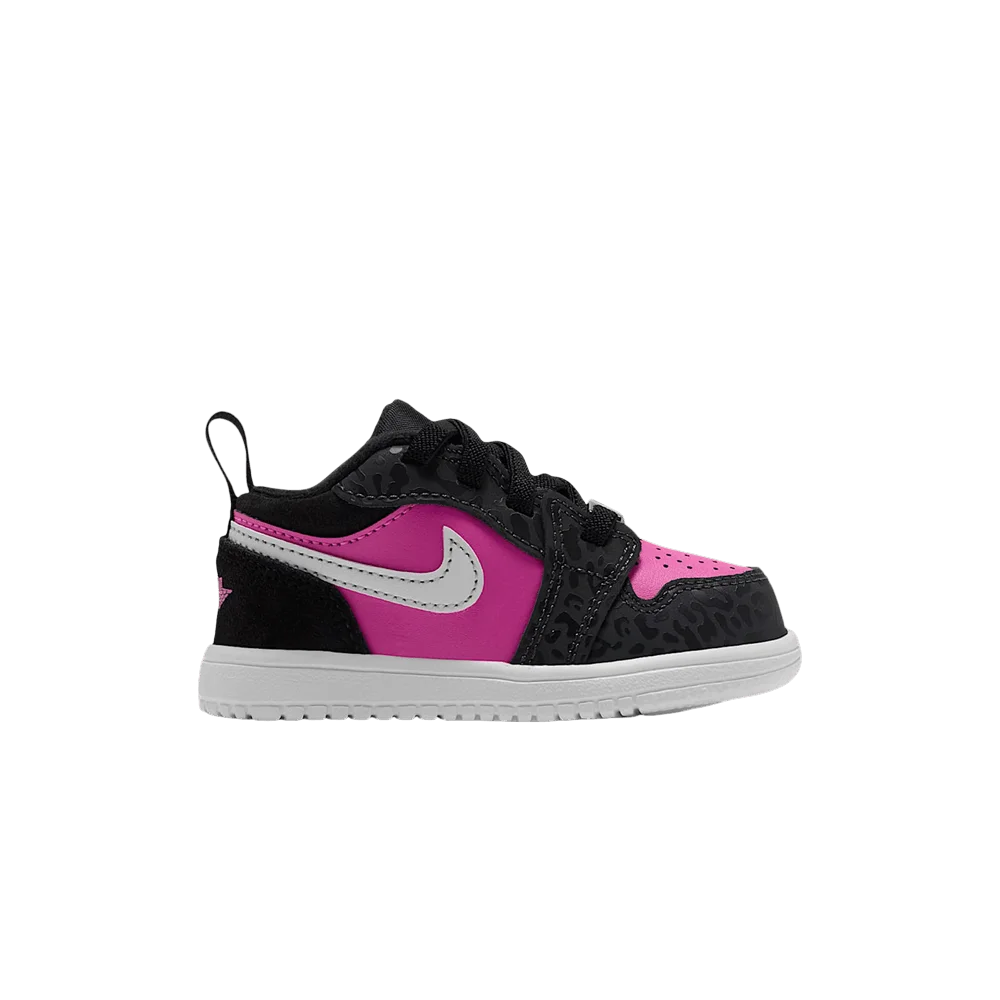Кроссовки Air Jordan Jordan 1 Low Alt SE TD 'Black Anthracite White Laser Fuchsia'