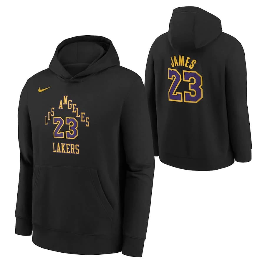 Худи Nike Lebron James Los Angeles Lakers 2024 City Edition NBA Youth Hoodie
