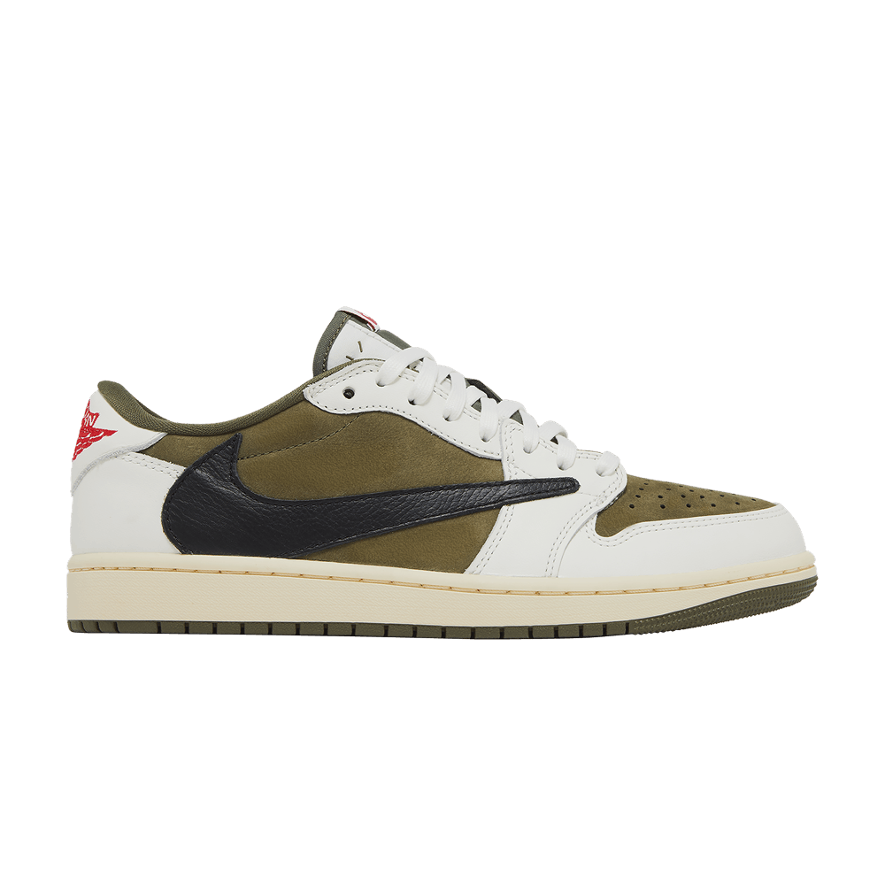 Кроссовки Travis Scott x Air Jordan 1 Retro Low OG SP 'Reverse Olive / Medium Olive'