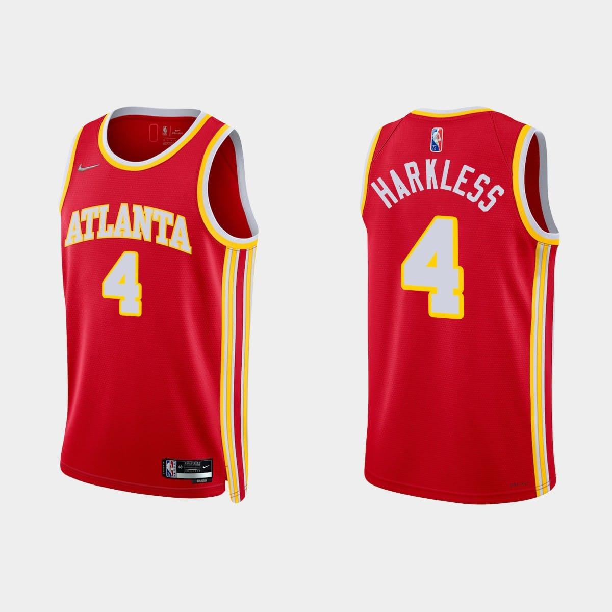 Баскетбольная джерси NBA 75th Anniversary Atlanta Hawks #4 Maurice Harkless Icon Red Jersey