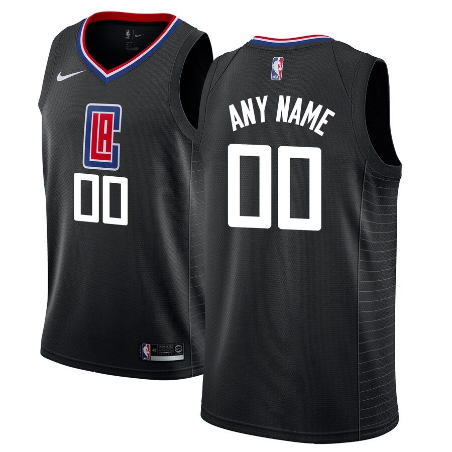 Баскетбольная джерси 2019-20 LA Clippers Custom Swingman Black Statement Edition