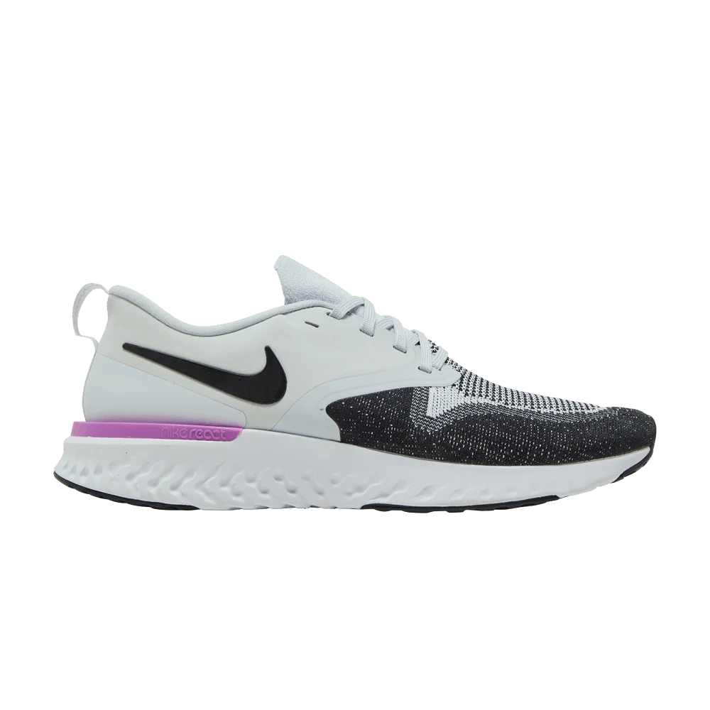 Кроссовки Nike Odyssey React Flyknit 2 'Platinum Violet Black'