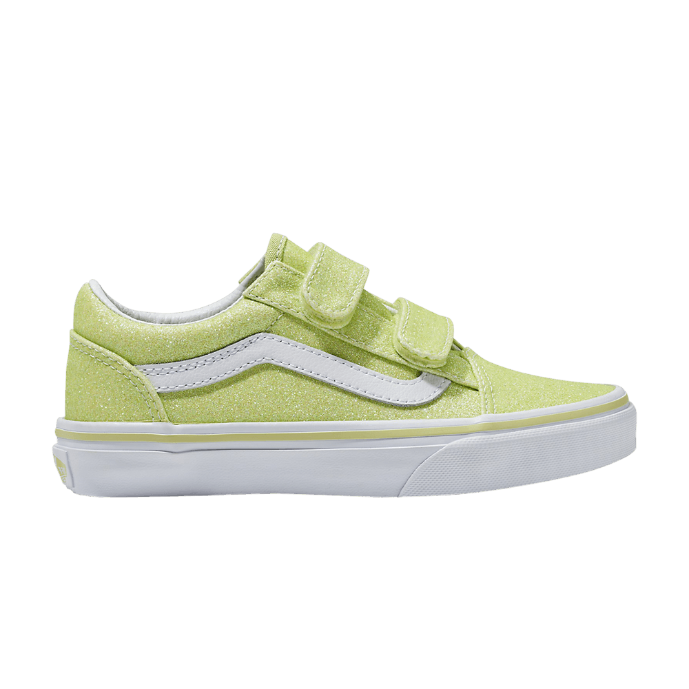 Кроссовки Vans Old Skool V Kids 'Glitter - Lime Sherbet'