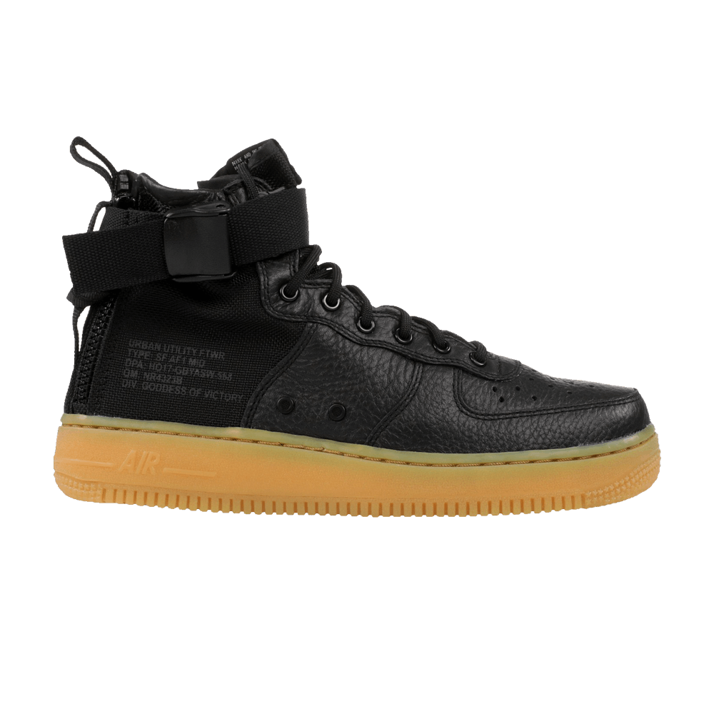 Кроссовки Nike SF Air Force 1 Mid GS 'Black Gum'