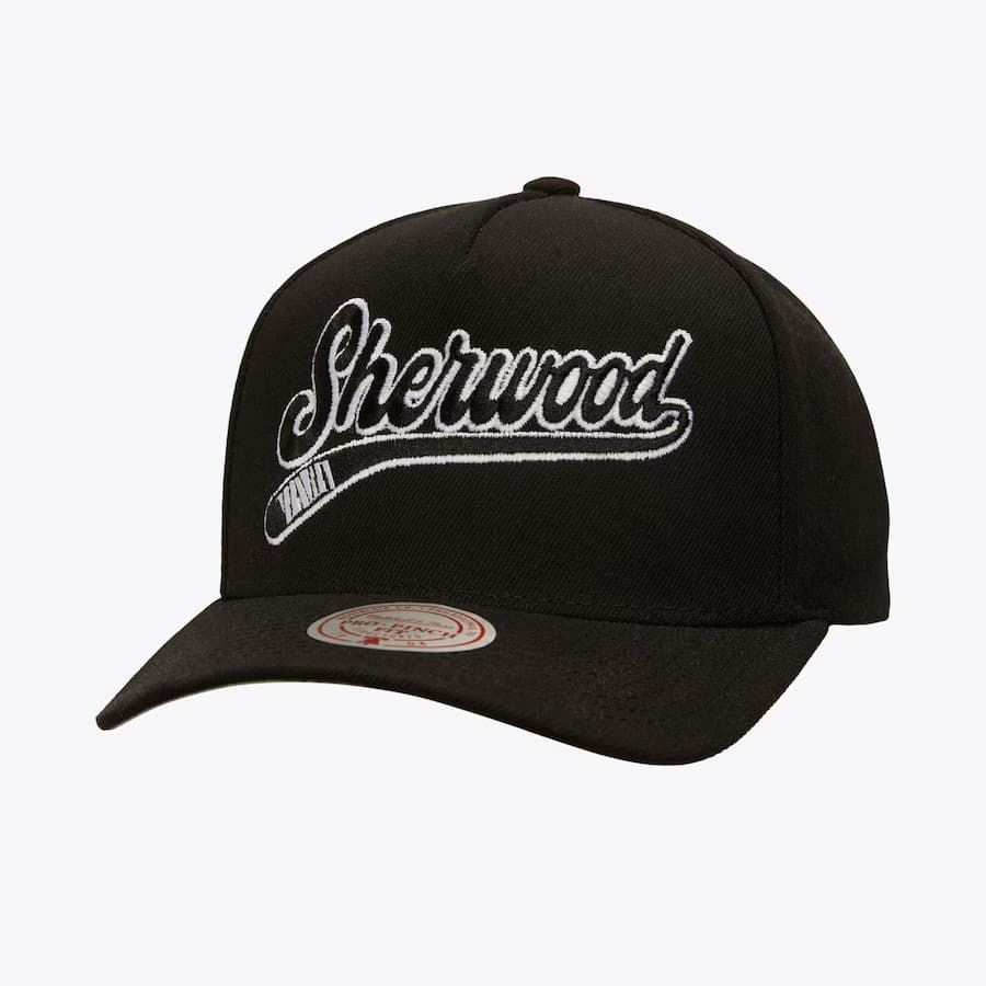 Бейсболка Mitchell & Ness x Sherwood Hockey Black Pro Pinch Snapback Hat
