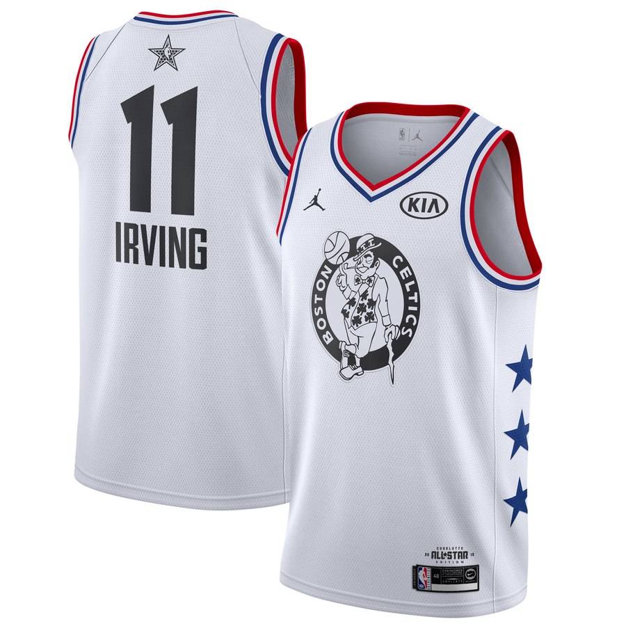 Баскетбольная джерси 2019 NBA All-Star Kyrie Irving Celtics #11 White Swingman Jersey