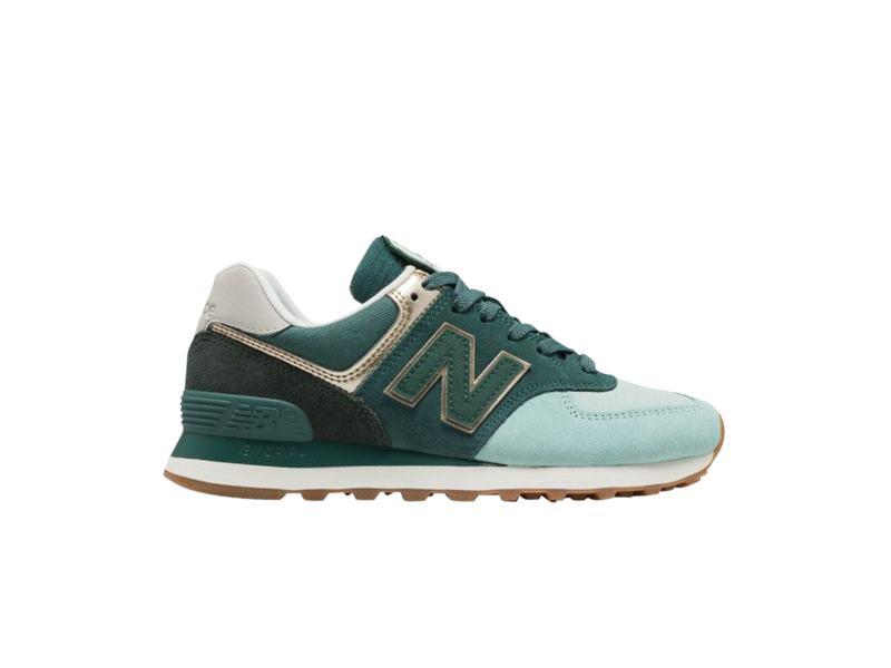 Кроссовки Wmns New Balance 574 Metallic Patch Agave