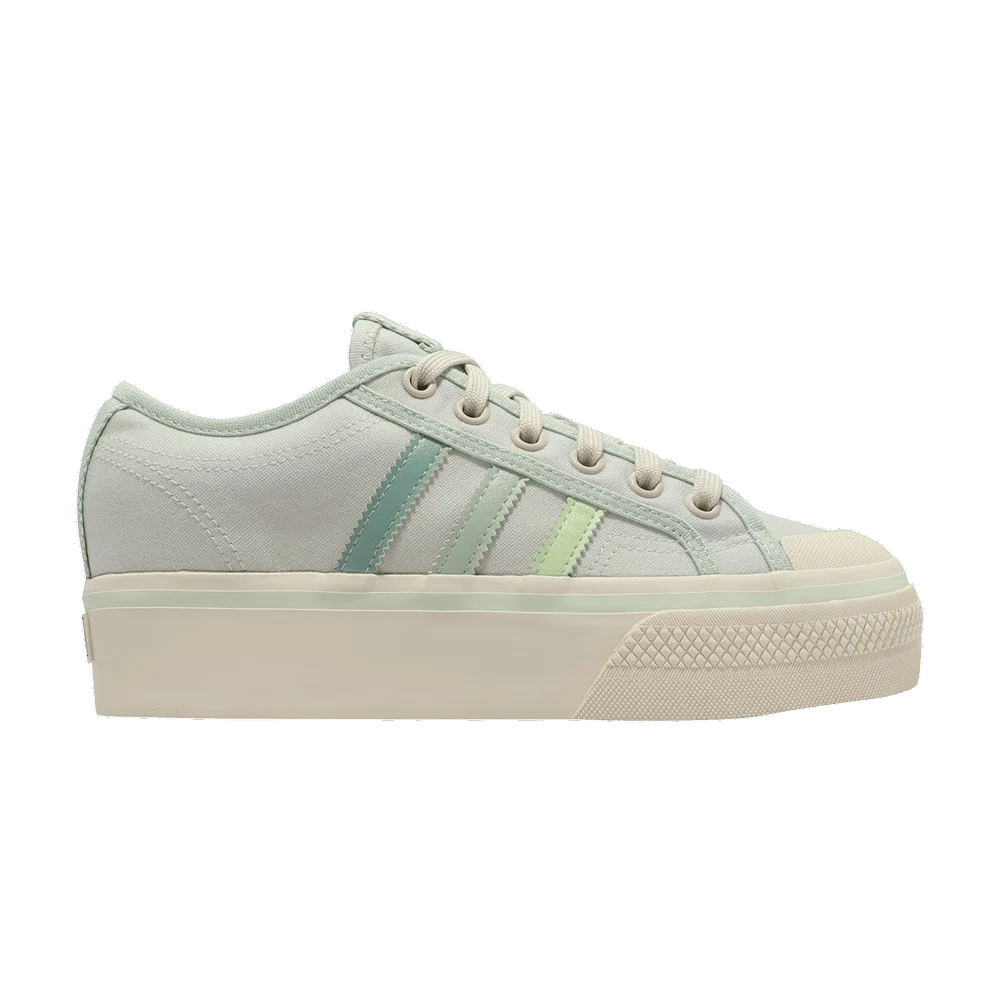 adidas Wmns Nizza Platform 'Cream White Green'