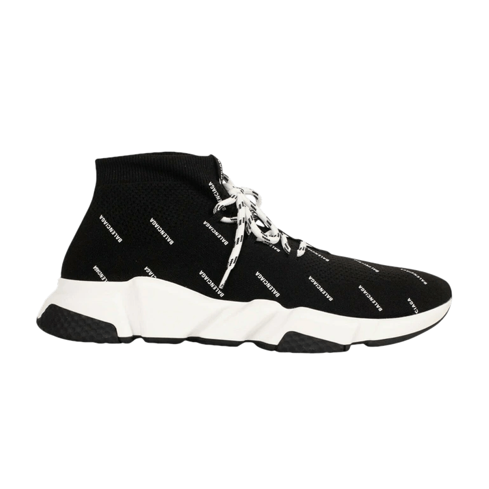 Кроссовки Balenciaga Speed Lace-Up 'All Over Print - Black'