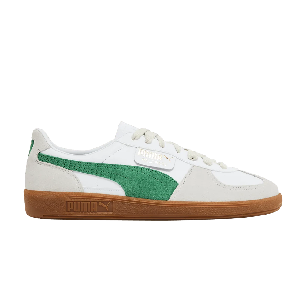 Кроссовки Puma Palermo Leather 'White Archive Green Gum'