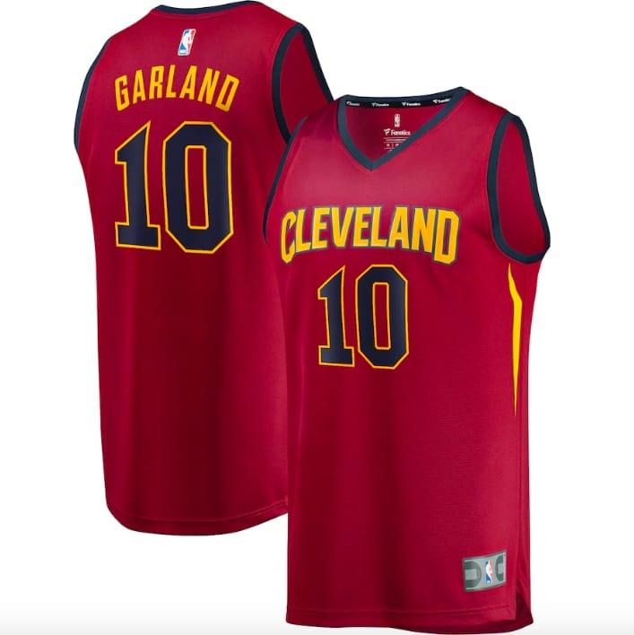 Баскетбольная джерси Cleveland Cavaliers #10 Darius Garland Fast Break Icon Wine Jersey