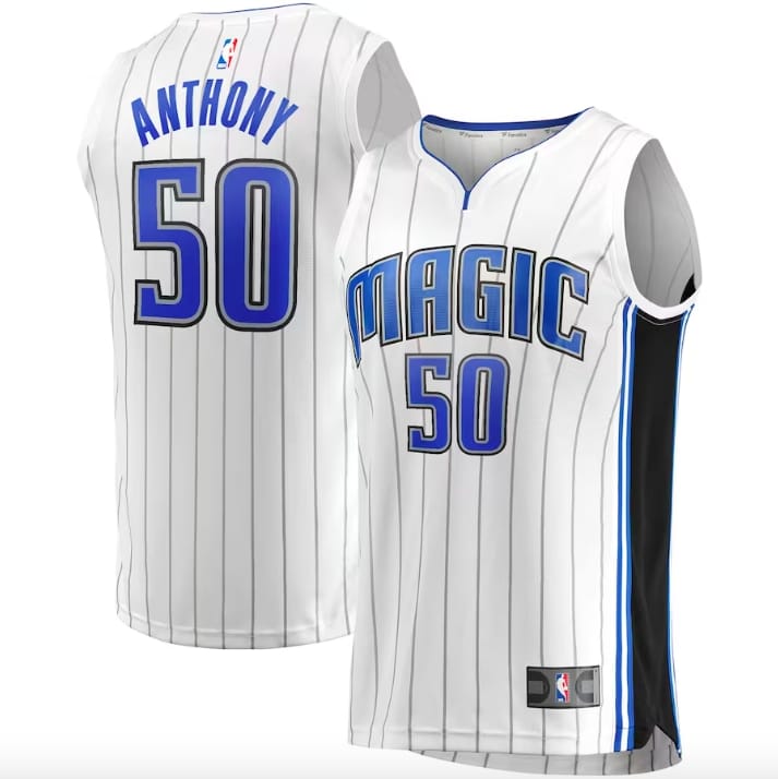 Баскетбольная джерси 2022-23 Orlando Magic #50 Cole Anthony Fast Break Association White Jersey