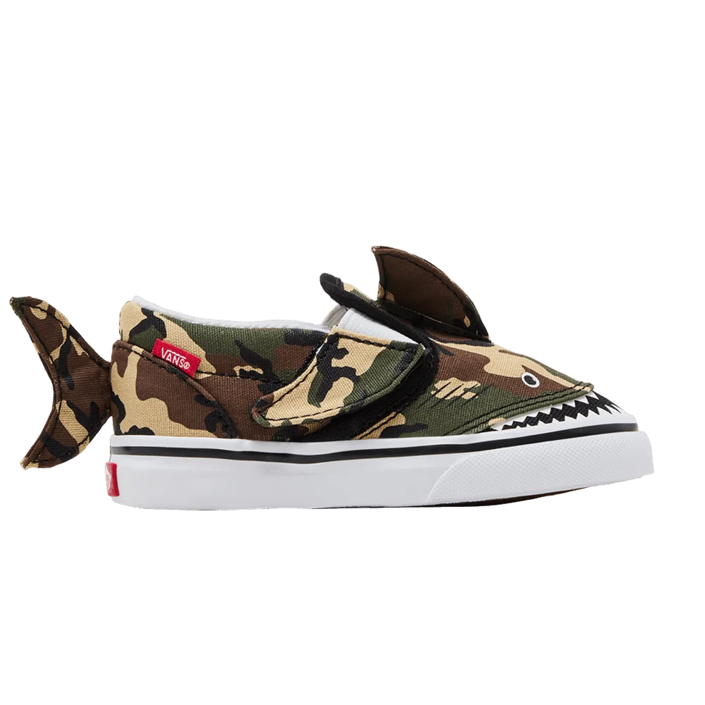 Кроссовки Vans Slip-On V Toddler 'Camo Shark'