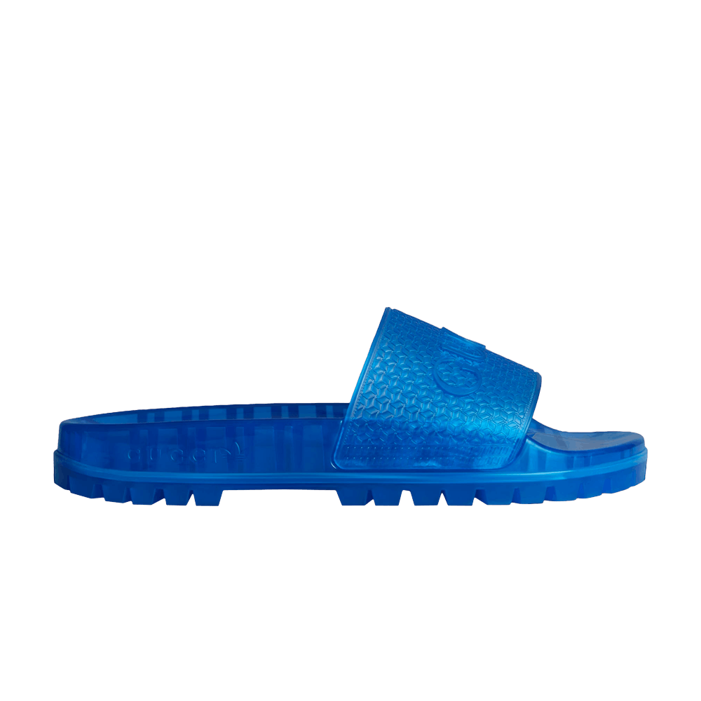 Gucci x adidas Adilette Slide Sandal 'Transparent Blue'