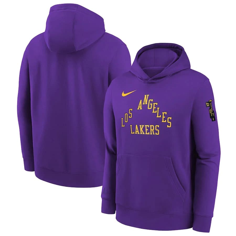 Худи Nike Los Angeles Lakers 2024 City Edition Courtside Youth NBA Dri-Fit Hoodie