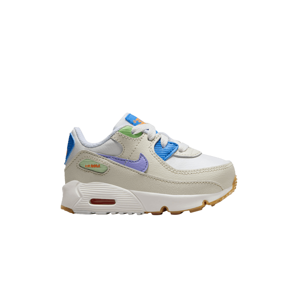 Кроссовки Nike Air Max 90 Leather TD 'White Purple Pulse'