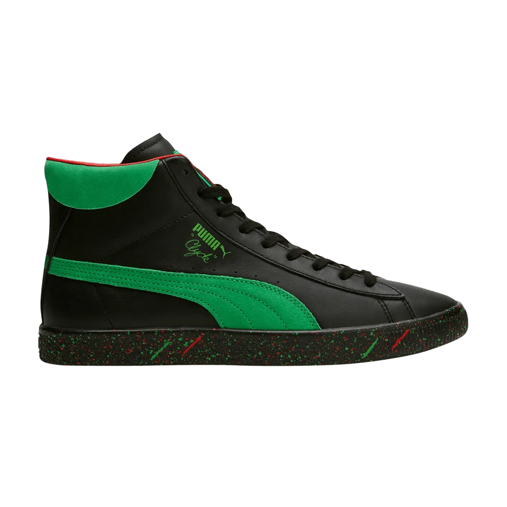 Кроссовки Elf x Puma Clyde Mid 'Chistmas Elf Costume'
