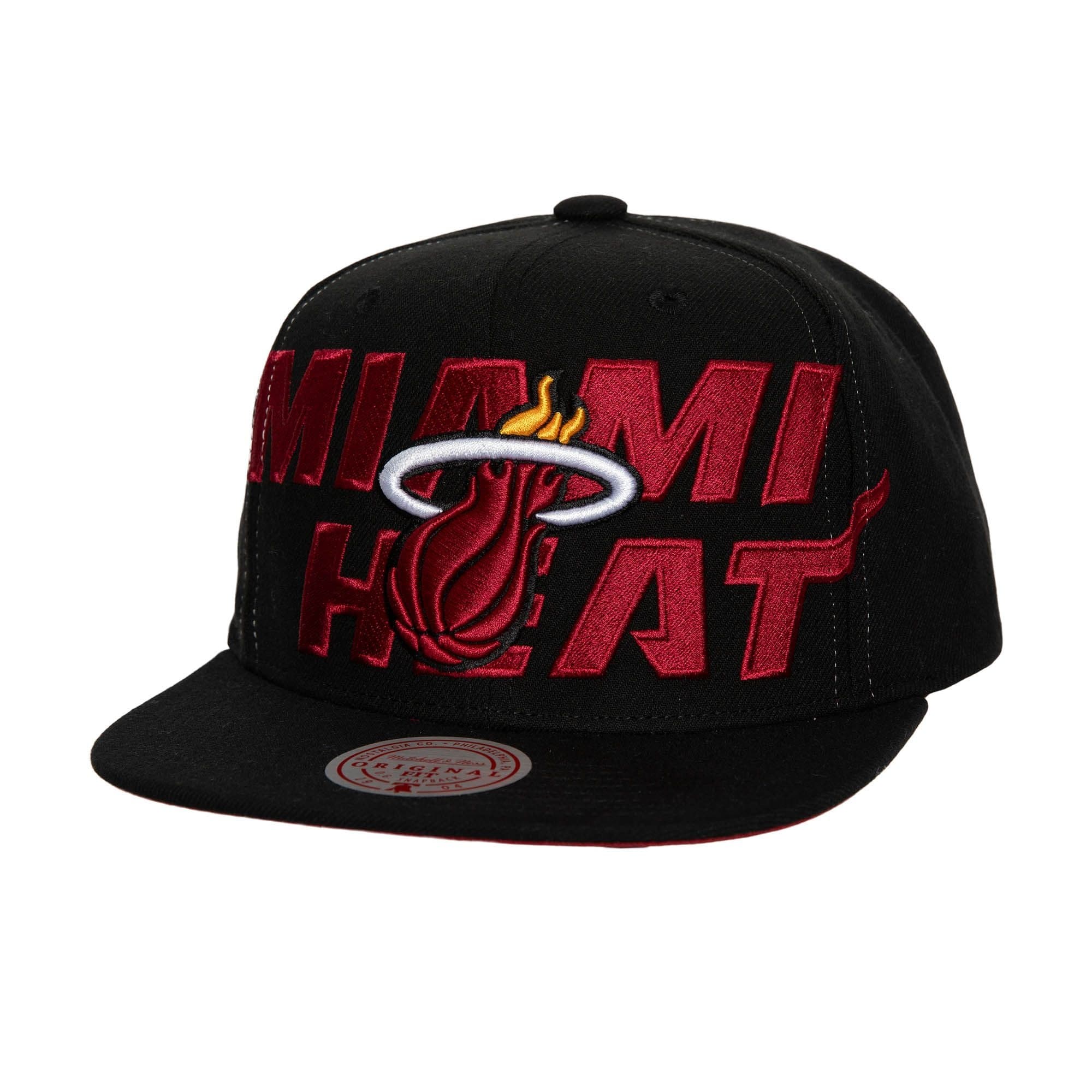 Бейсболка Mitchell & Ness Full Frontal Snapback Miami Heat Hat