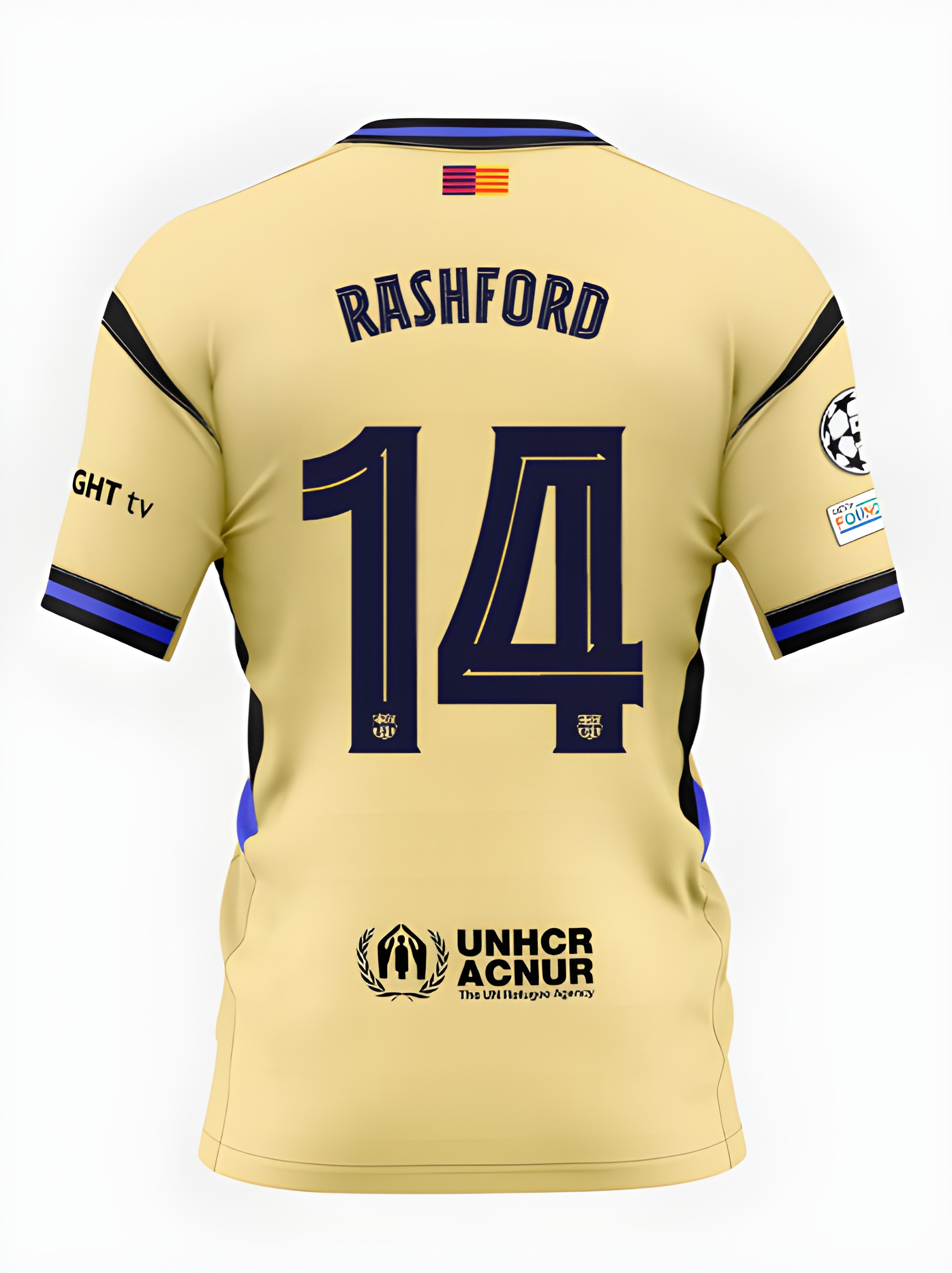 Футбольное джерси FC Barcelona x Kobe Bryant 25/26 UCL away jersey RASHFORD Player's Edition