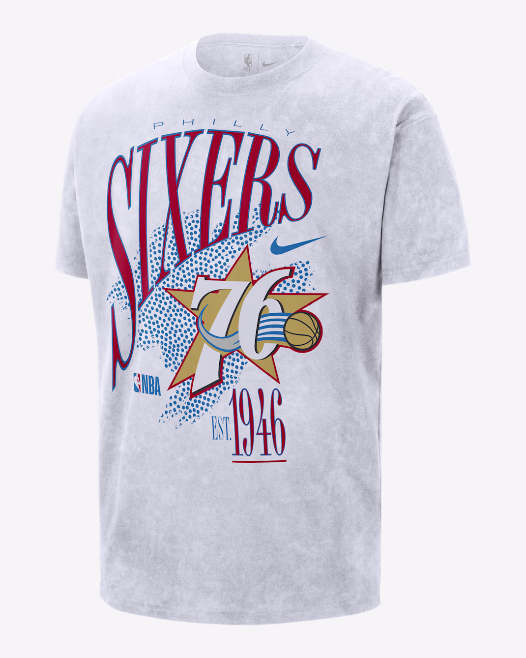 Мужская футболка Nike NBA Philadelphia 76ers Hardwood Classics White