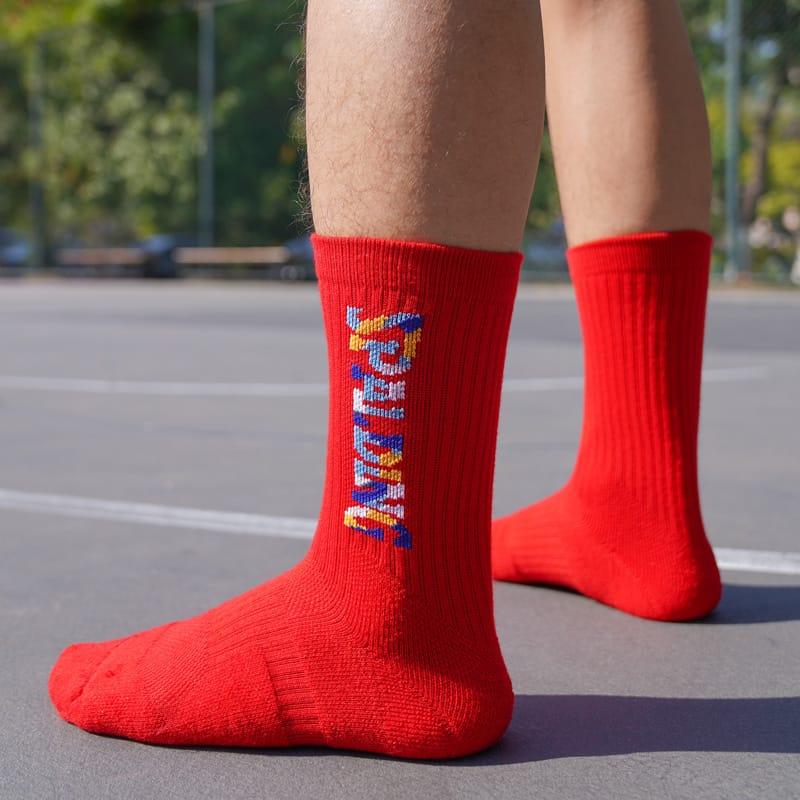 Спортивные носки Ehot Spalding Text Red Crew Socks