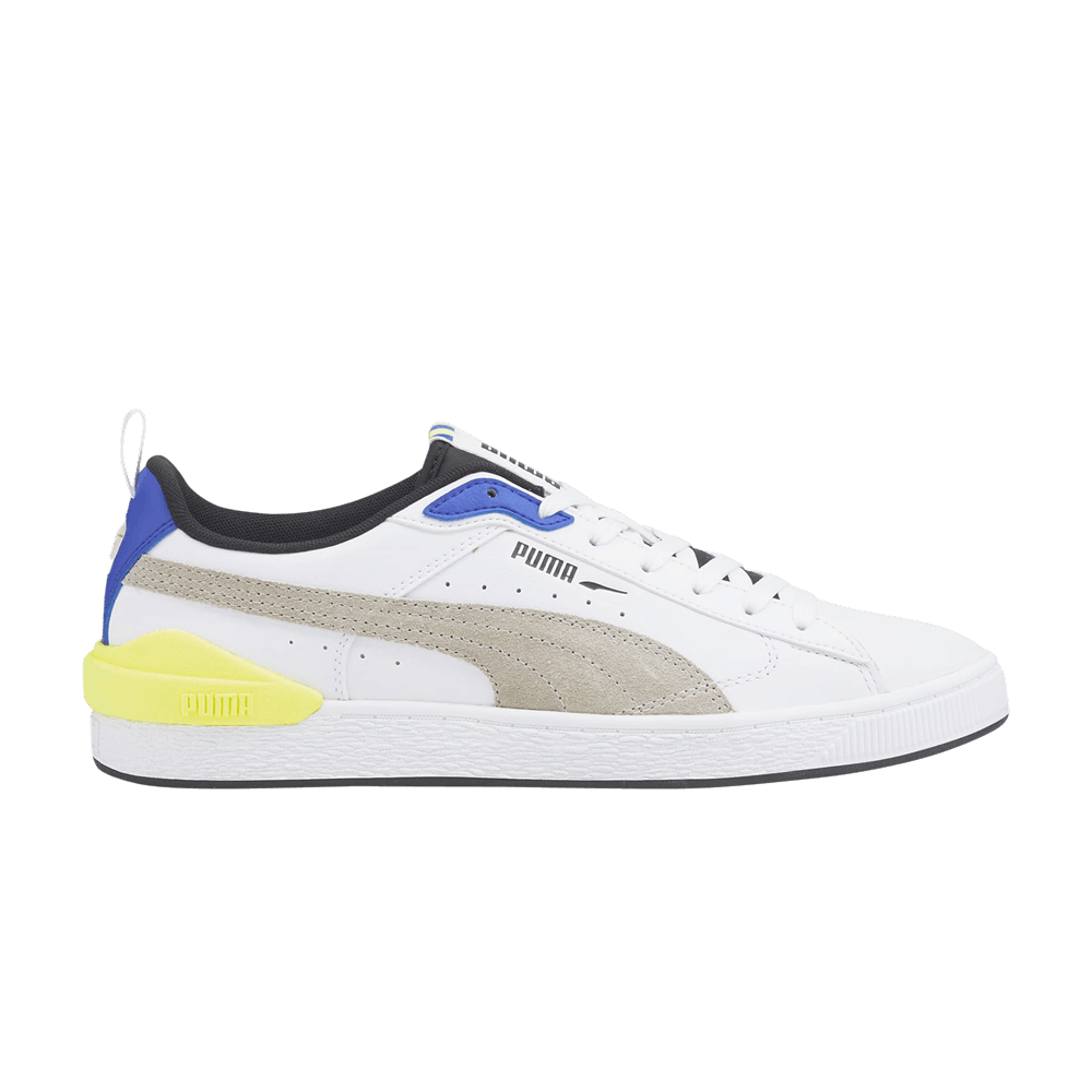 Кроссовки Puma Suede Bloc 'White Silver Blue'