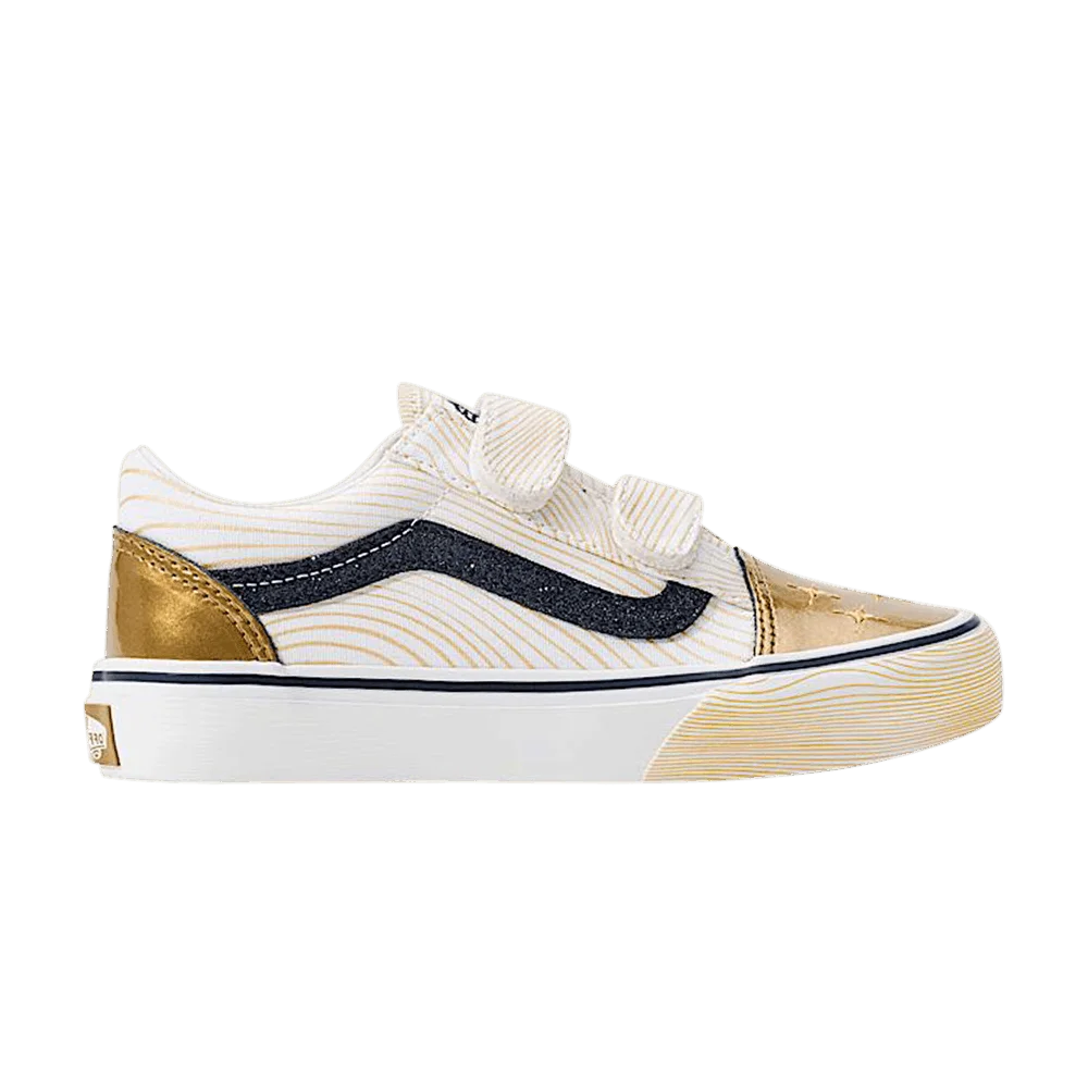 Кроссовки KPop Demon Hunters x Vans Little Kids Old Skool V 'Golden'