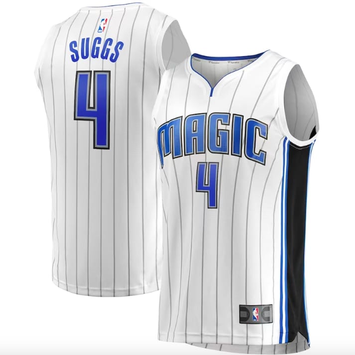 Баскетбольная джерси 2022-23 Orlando Magic #4 Jalen Suggs Fastbreak Association White Jersey