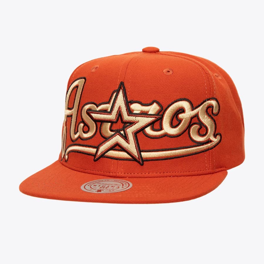 Бейсболка Mitchell & Ness Red Houston Astros Day 4 Snapback Hat