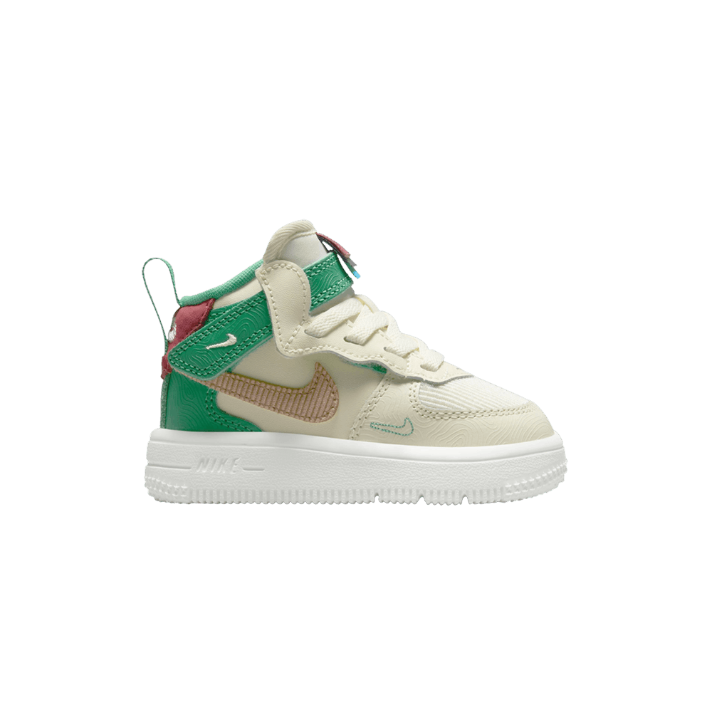 Кроссовки Nike Air Force 1 Mid EasyOn SE GS 'Coconut Milk Stadium Green'