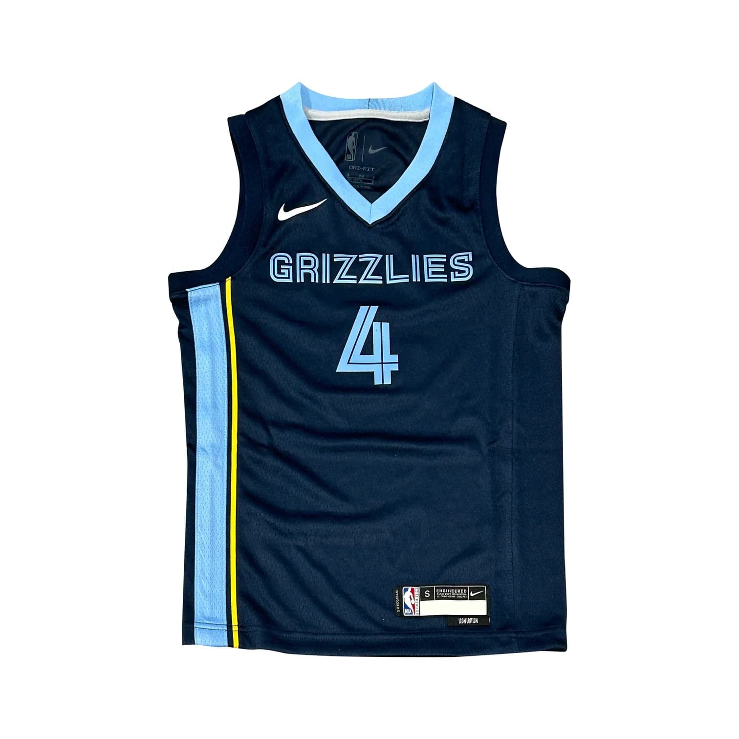 Баскетбольная джерси 2022-23 Memphis Grizzlies Steven Adams #4 Youth Swingman Icon Edition Navy Jersey
