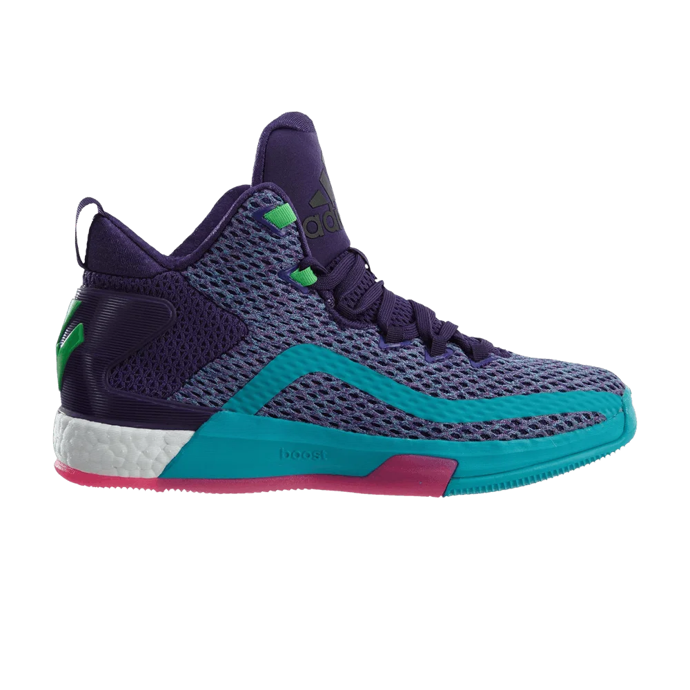 Кроссовки Adidas J Wall 2 Boost J 'Dark Purple Shock Pink'