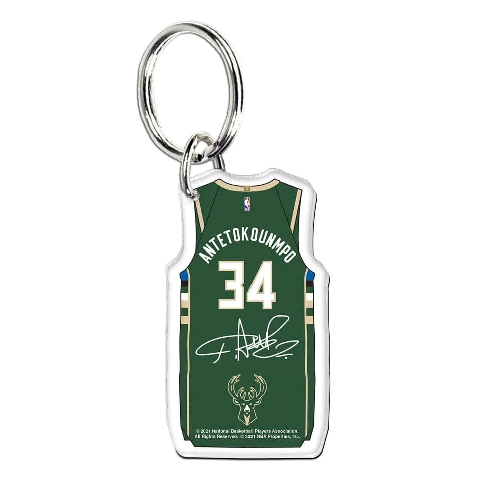 Брелок для ключей Wincraft Giannis Antetokounmpo Milwaukee Bucks Premium Acrylic NBA Keyring