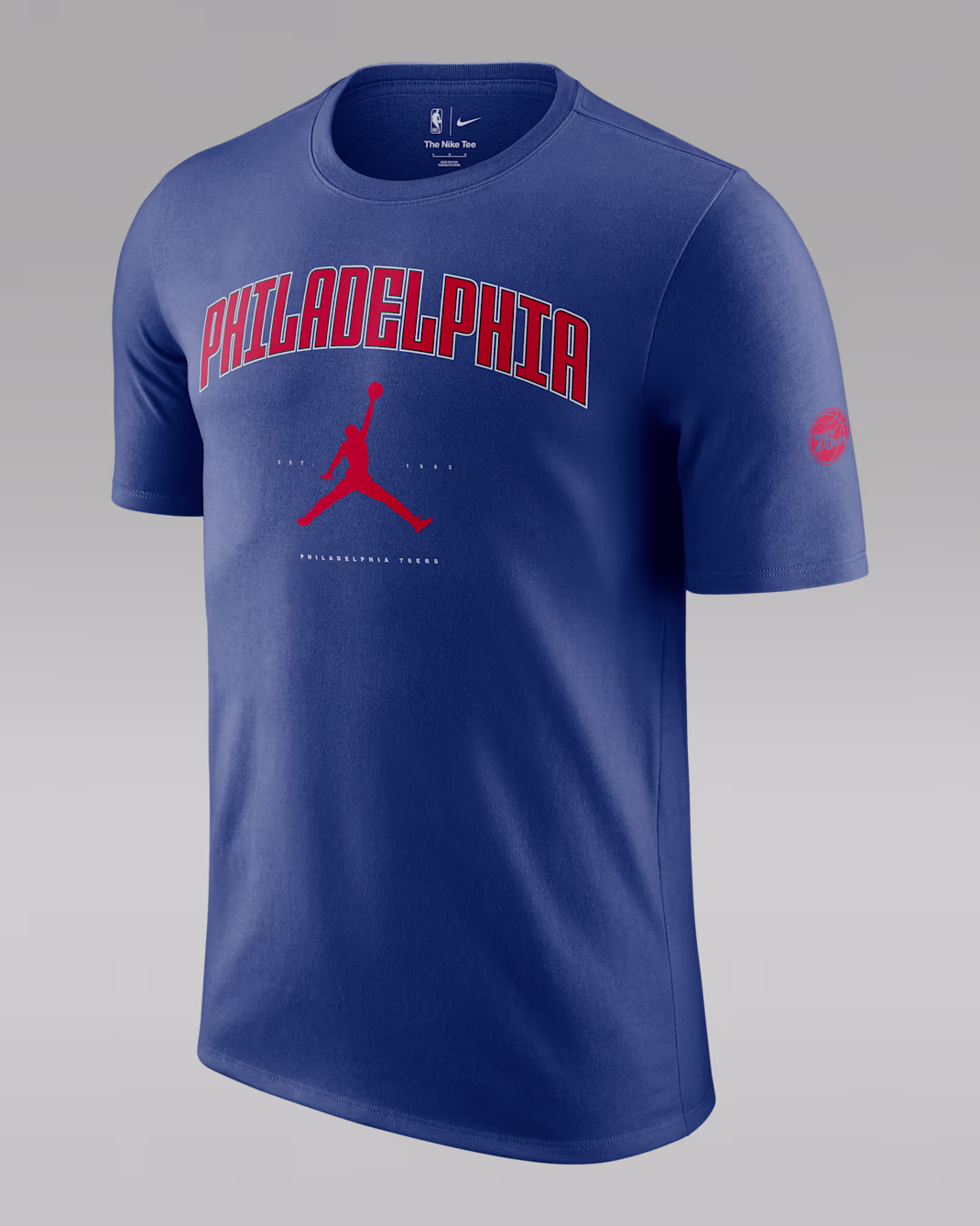 Мужская футболка Jordan NBA Philadelphia 76ers Essential Tee Rush Blue