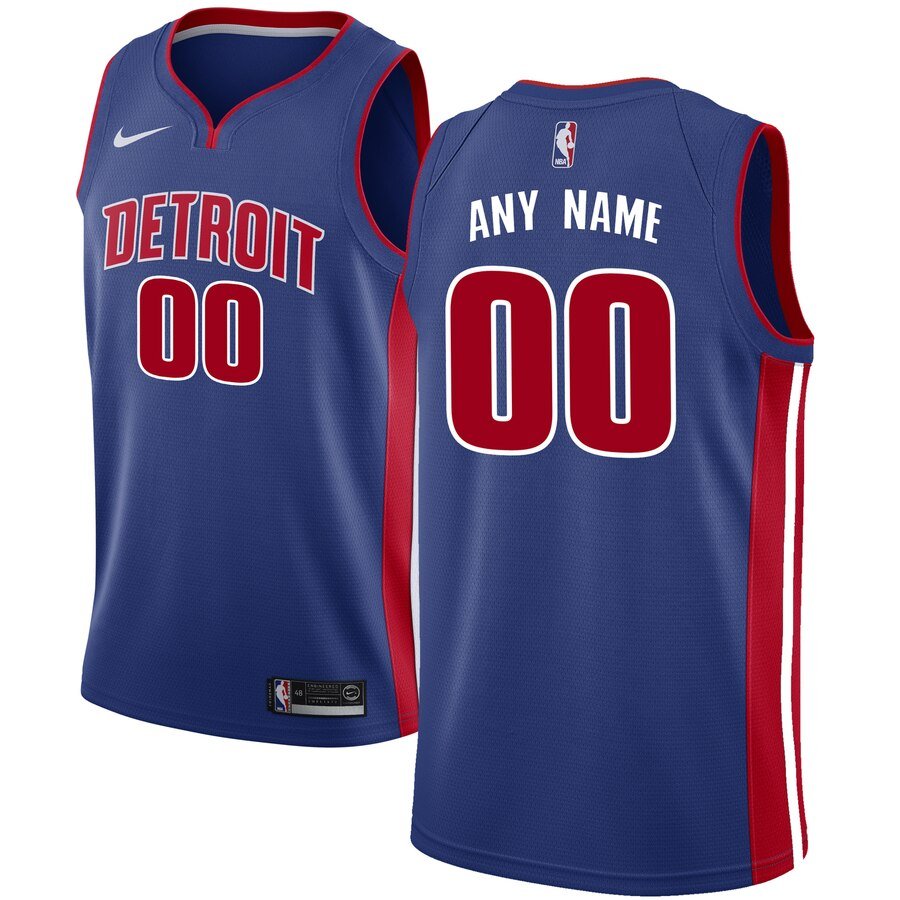 Баскетбольная джерси 2019-20 Detroit Pistons Swingman Custom Blue Icon Edition