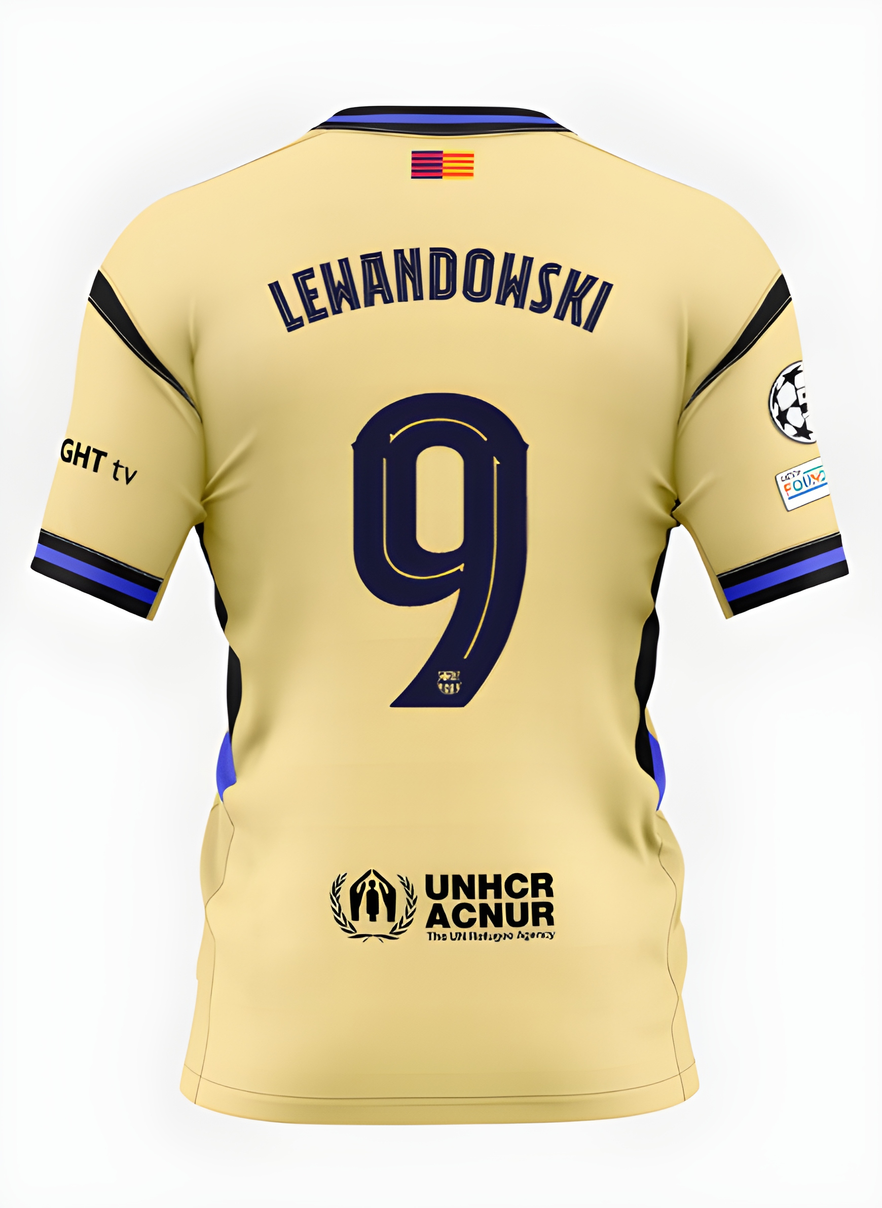 Футбольное джерси FC Barcelona x Kobe Bryant 25/26 UCL away jersey LEWANDOWSKI Player's Edition