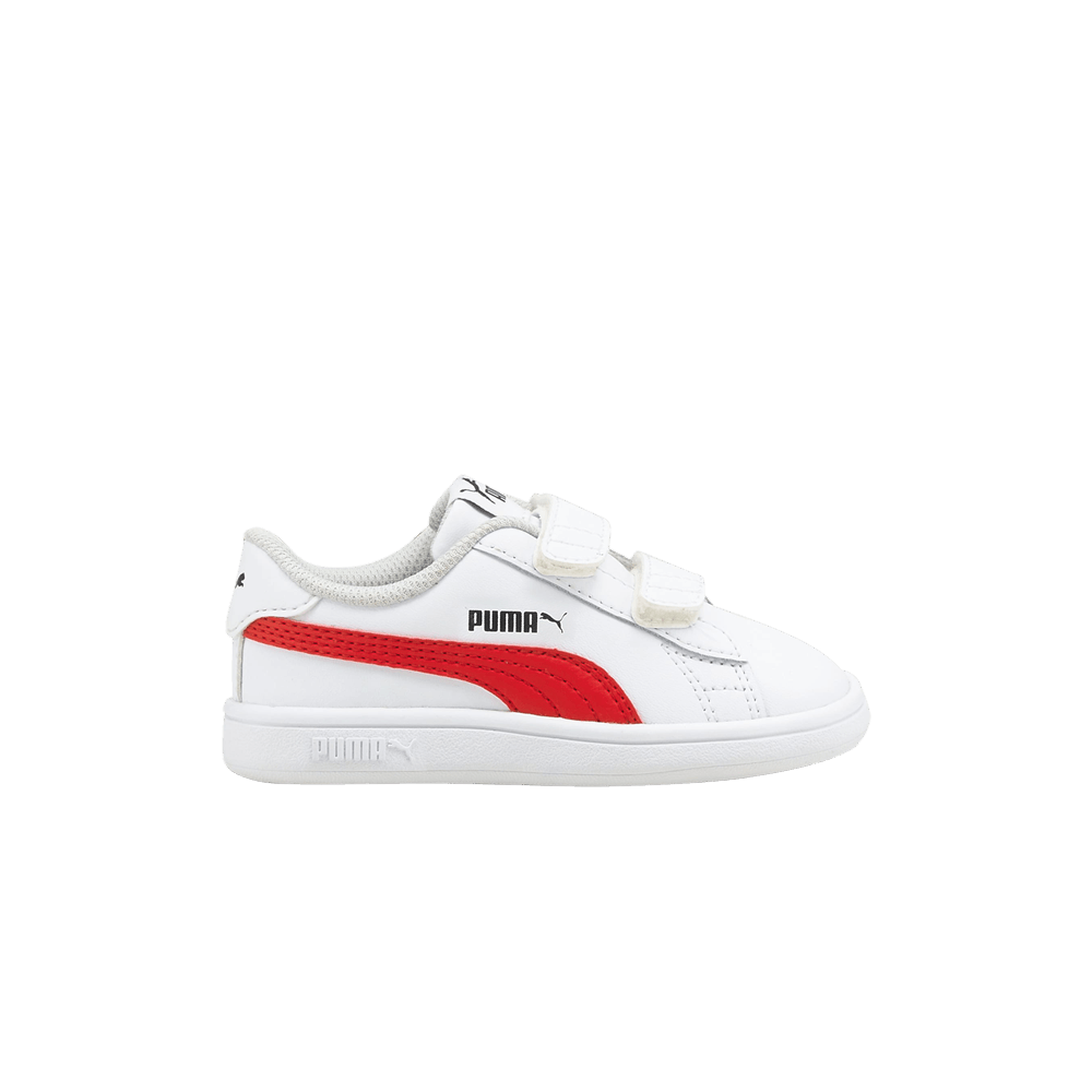 Кроссовки Puma Smash v2 Infant 'White High Risk Red'