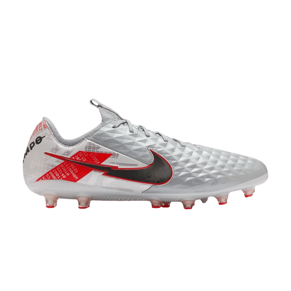 Кроссовки Nike Tiempo Legend 8 Elite AG Pro 'Metallic Grey Crimson'