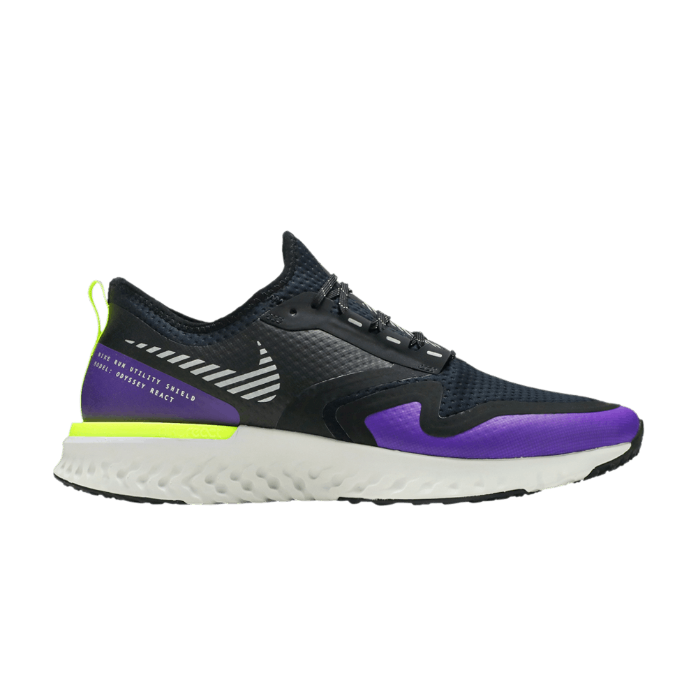 Кроссовки Nike Odyssey React Shield 2 'Black Voltage Purple'
